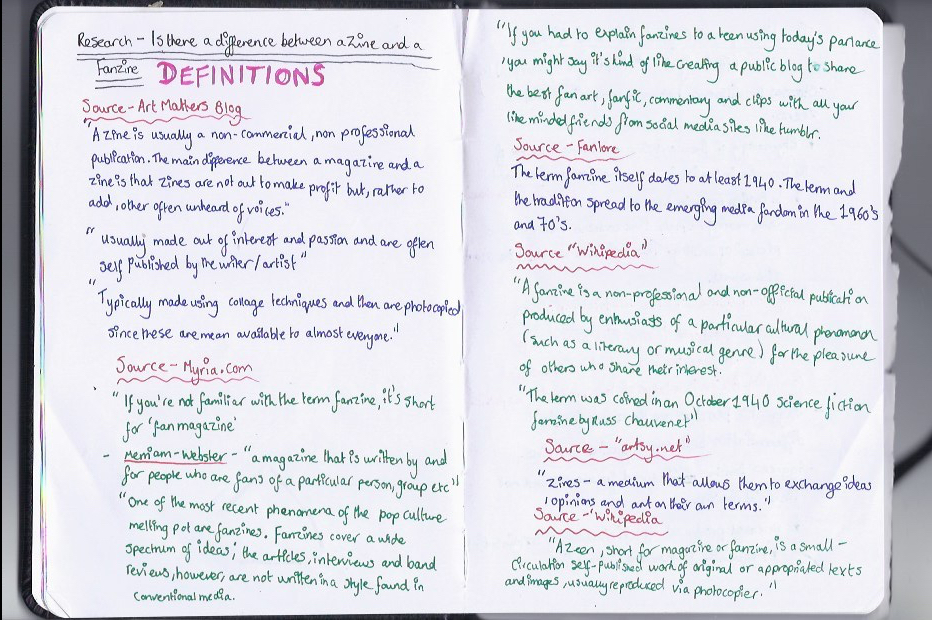 research notes 1